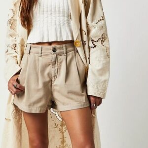 Tan Billie Chino Shorts from Free people, size 8 (sold out online)